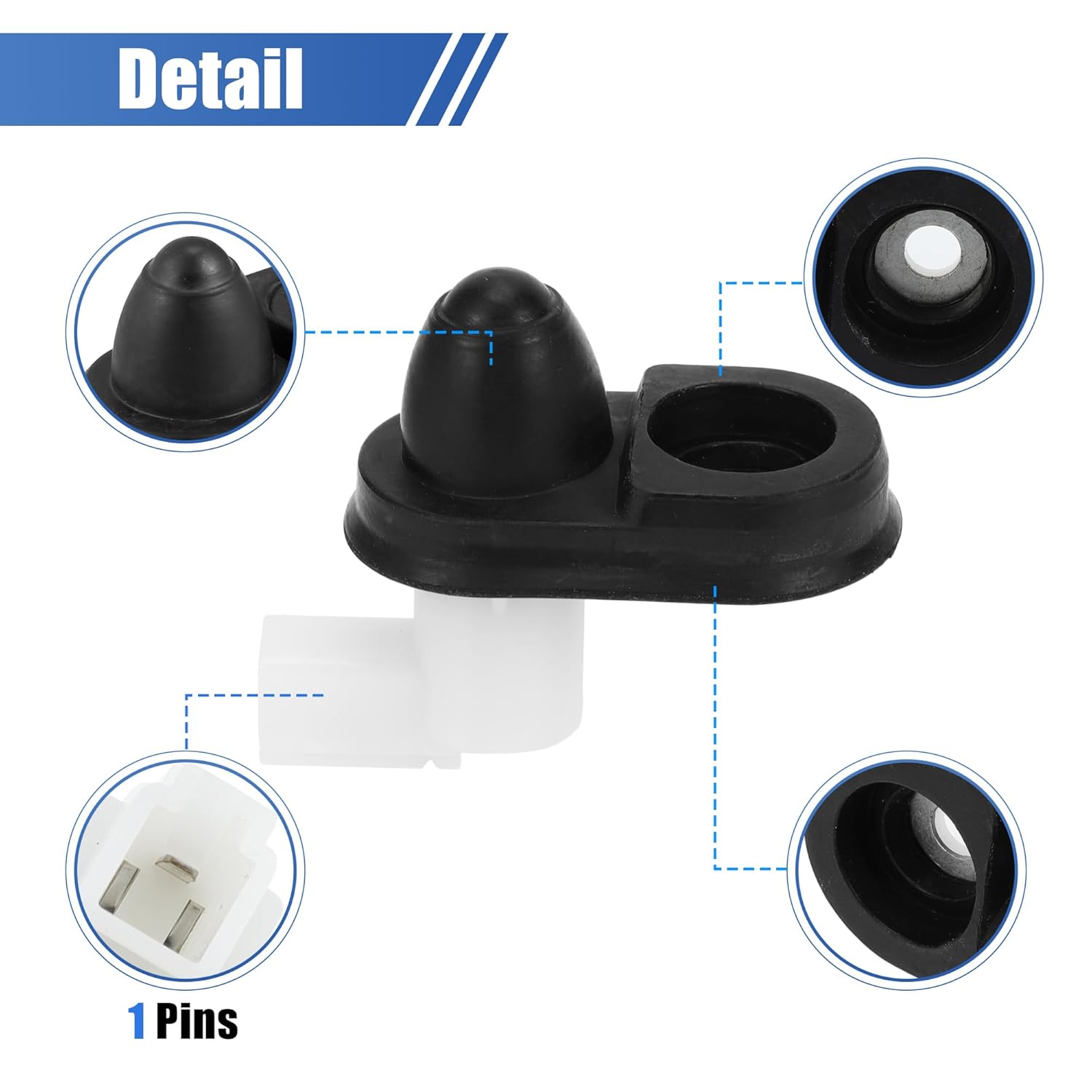 X AUTOHAUX Door Jamb Switch for Honda Accord CR-V Odyssey Fit, Acura TSX - 12V On-Off Plastic Black