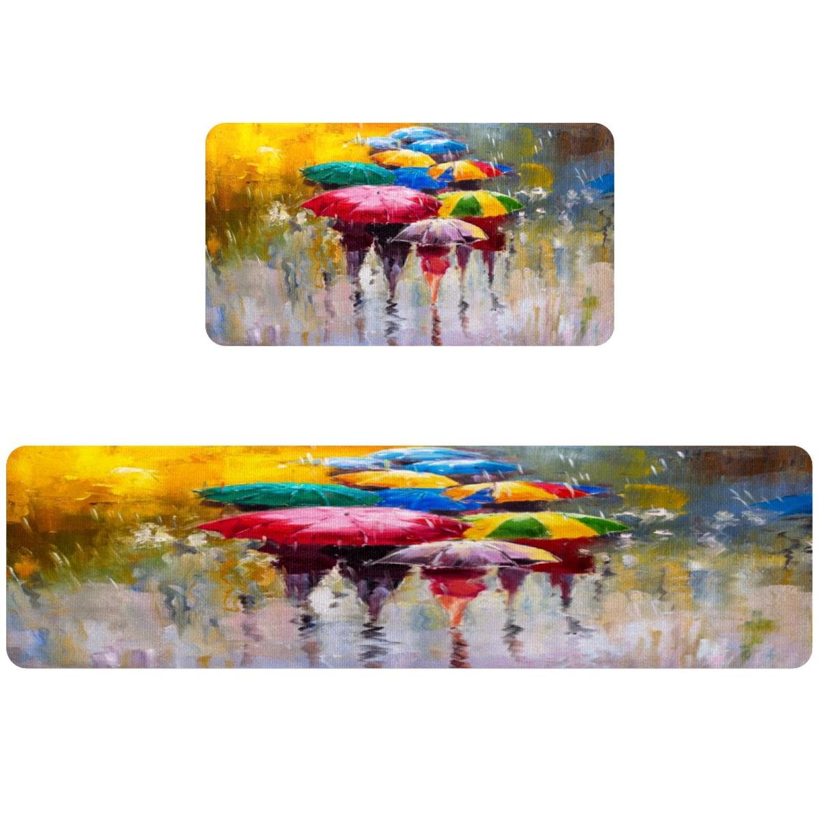 Alfombrilla de cocina lavable y absorbente VAPOKF con base antideslizante para pasillo