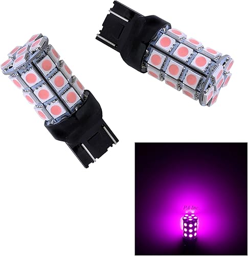 Miniatura 7 de PA 2 bombillas LED 20SMD T20 7443 azul auto LED de 12 V para señal de giro lateral marcador de parada luz trasera (7440 7440A 7440NA 7440 7440