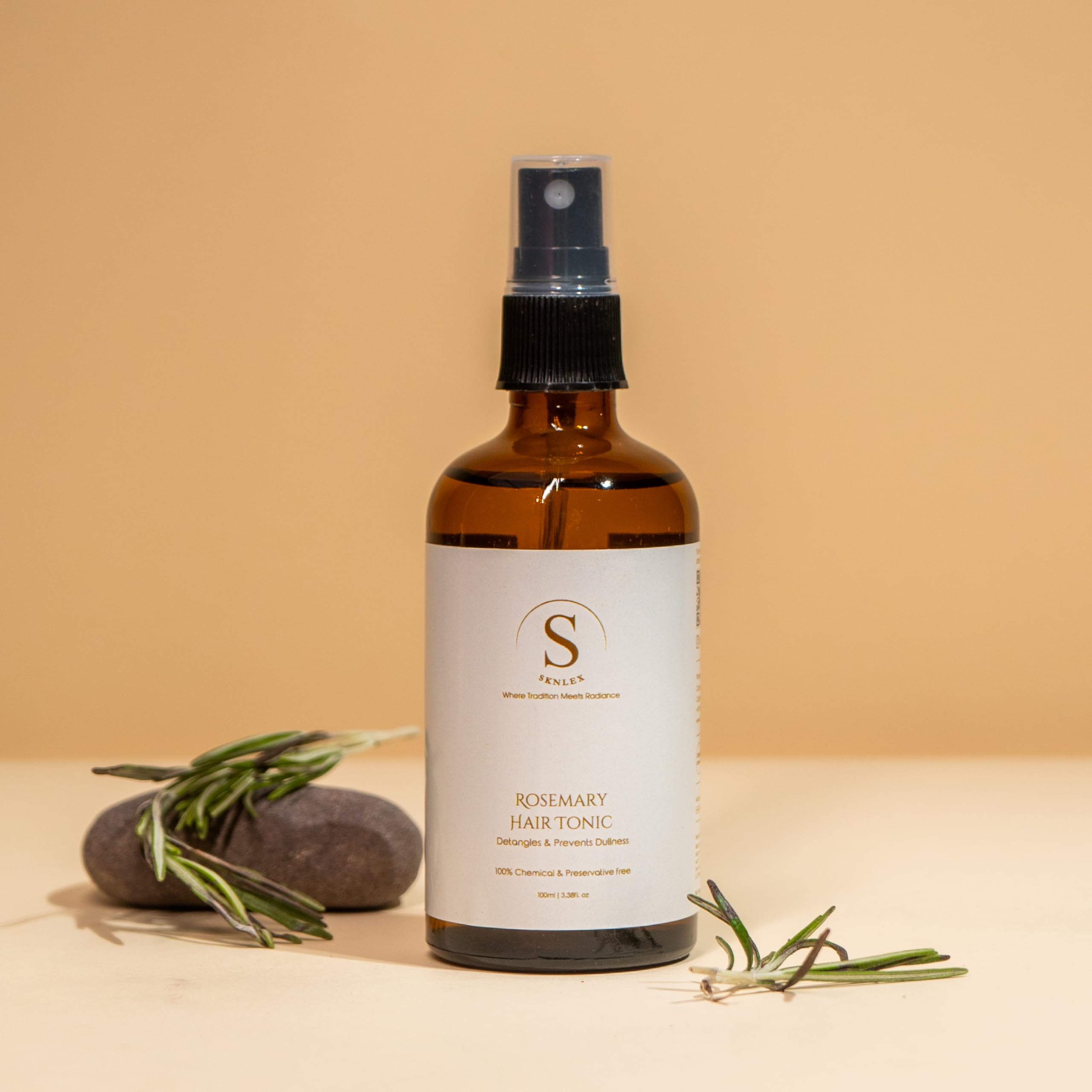 Sknlex Rosemary Hair Tonic 100ml | Detangles and Prevents Dullness | Helps Reduce HairFall | Stimulates Hair Growth | Balances Scalp Oil | Enhances Shine | Suitable For All Hair Types 4