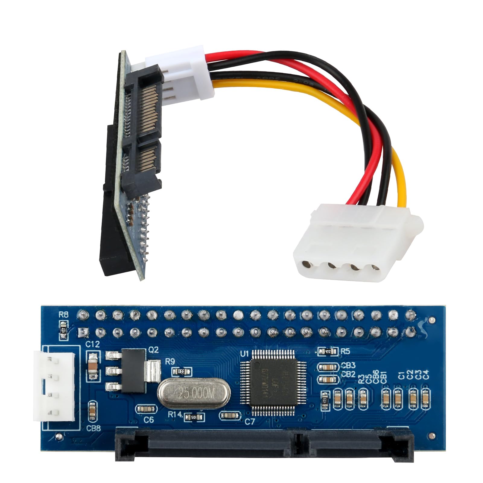 Adaptateur IDE SATA Convertisseur 40 Broches vers SATA Femelle pour Disque Dur 3,5"