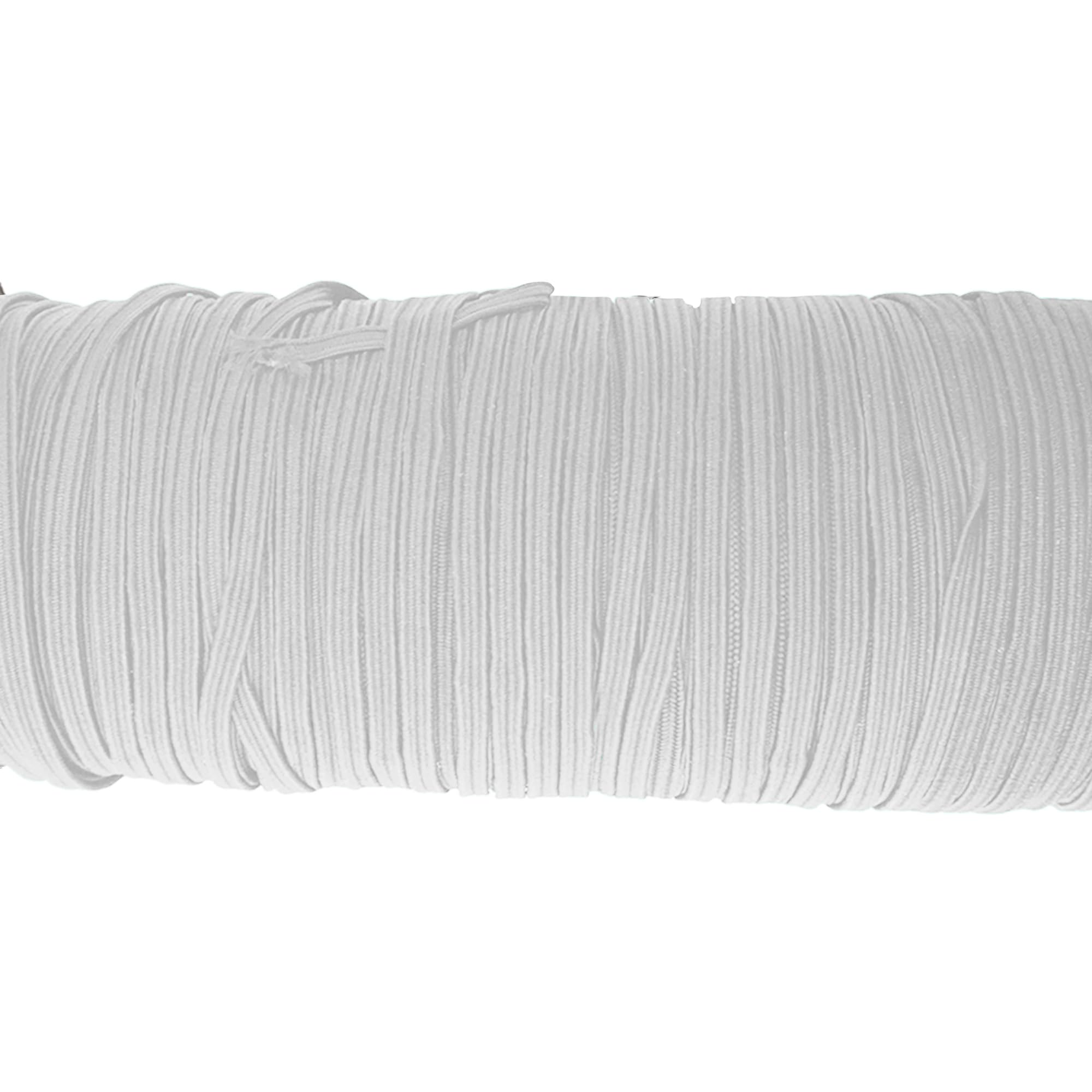 Bande élastique Plate De 4 Mm De Large, Cordon élastique Doux Tressé, Cordon élastique Fin Pour Le Tricot, La Confection De Couvertures Faciales, Les Travaux Manuels, Les Vêtements, Blanc, 1 Mètre