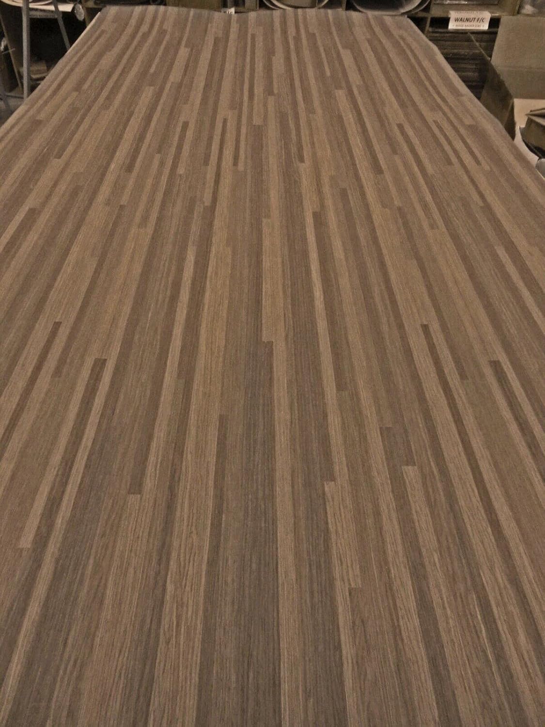 Bamboo Brown Medium Velo Plank Wood Veneer Sheet 24" x 48" Paper Back 1/40"