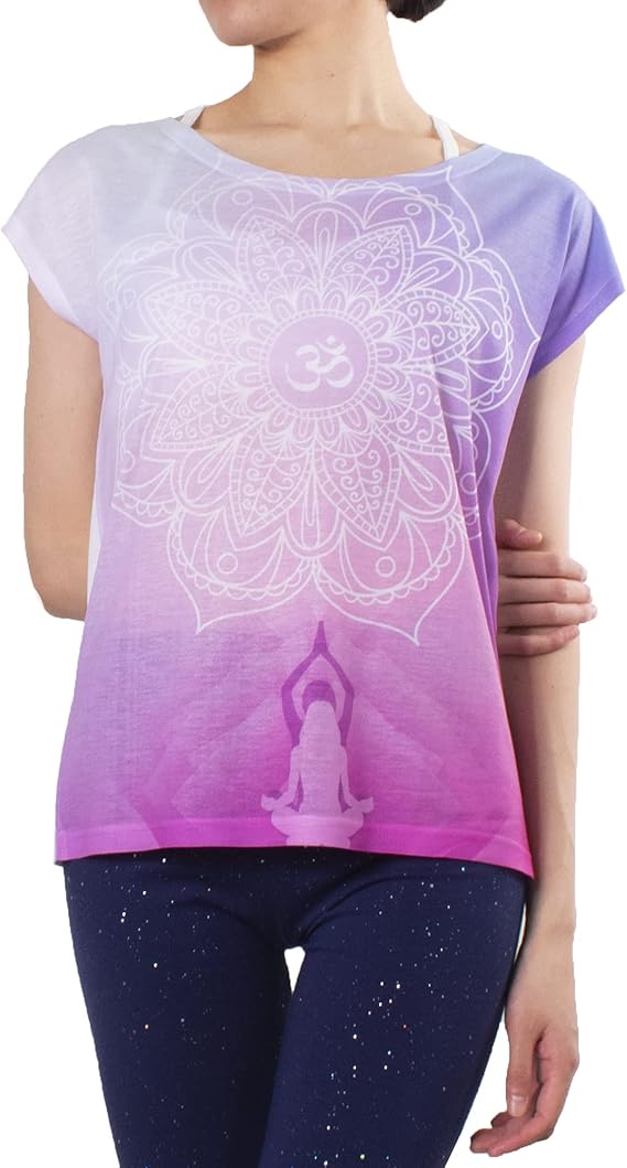Amazon Oriental Allure ヨガプリントtシャツ トワイライト ヨガウェア コットン混 フリーサイズ レディース Tシャツ カットソー 通販 Amazon Oriental Allure ヨガプリントtシャツ トワイライト ヨガウェア コットン混 フリーサイズ レディース Tシャツ カットソー 通販