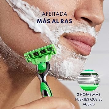Gillette Mach3 Sensitive Replacement Razor, 4-pack