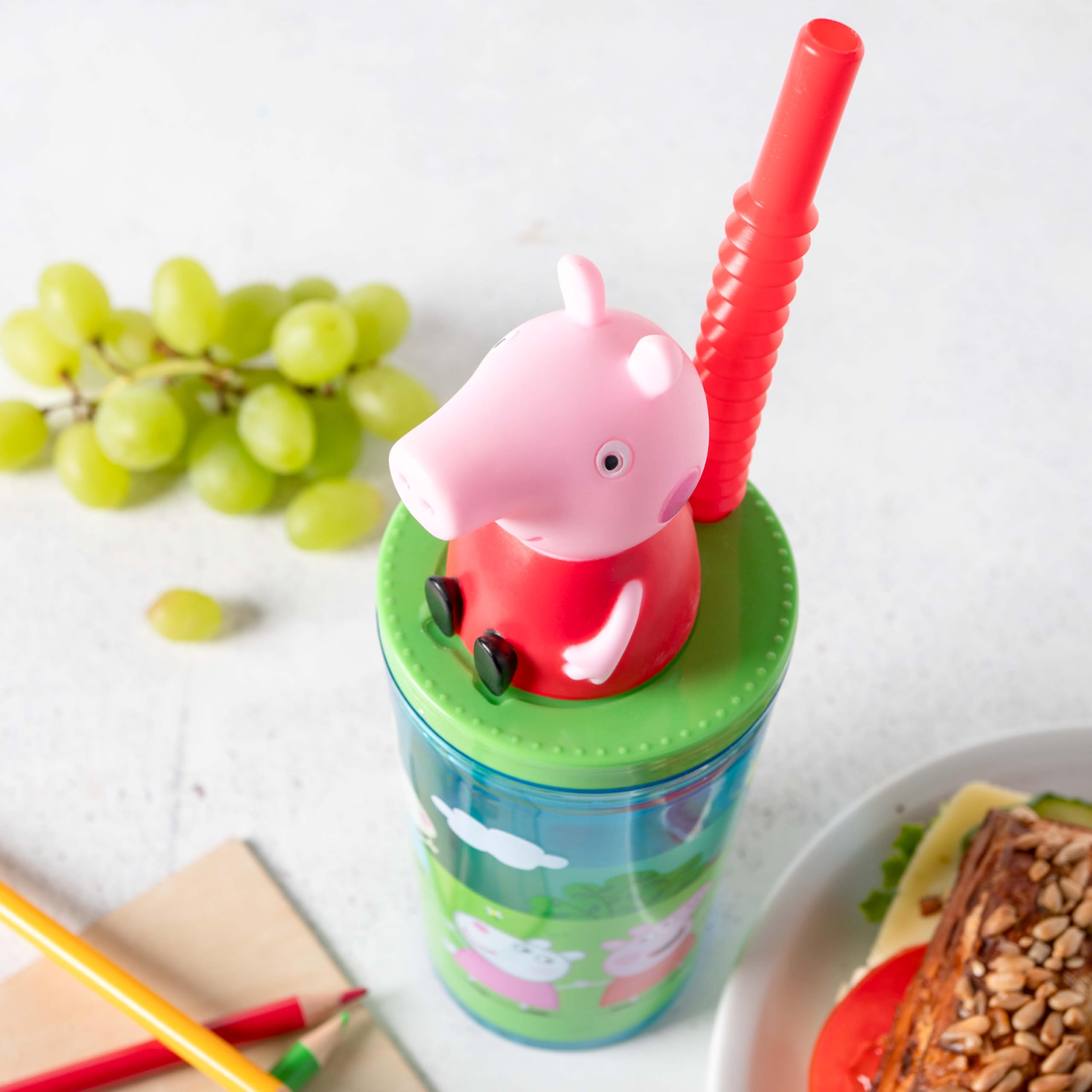 Peppa Pig 3D kubek do picia: SAN, PE, PCW, 360 ml, naklejka