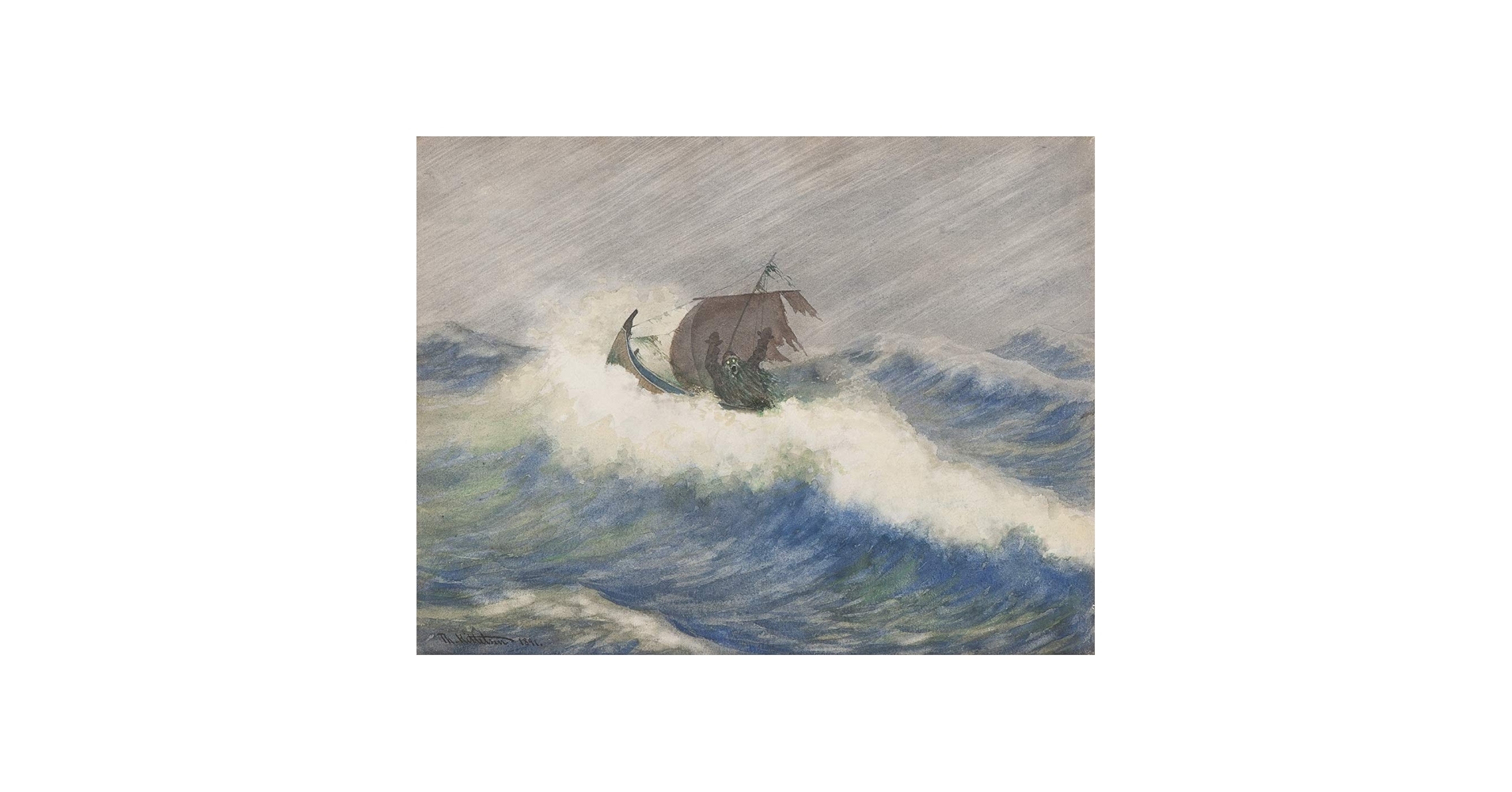 Amazon.co.jp: Theodor Severin Kittelsen ジクレープリント