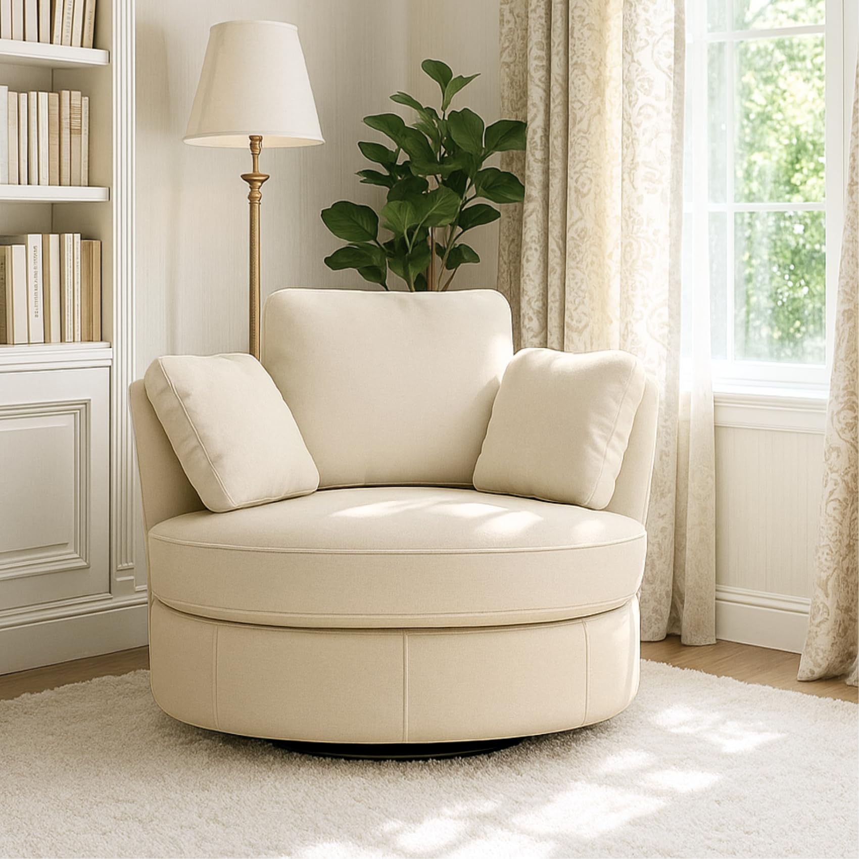 Aortzio Swivel Barrel Chair
