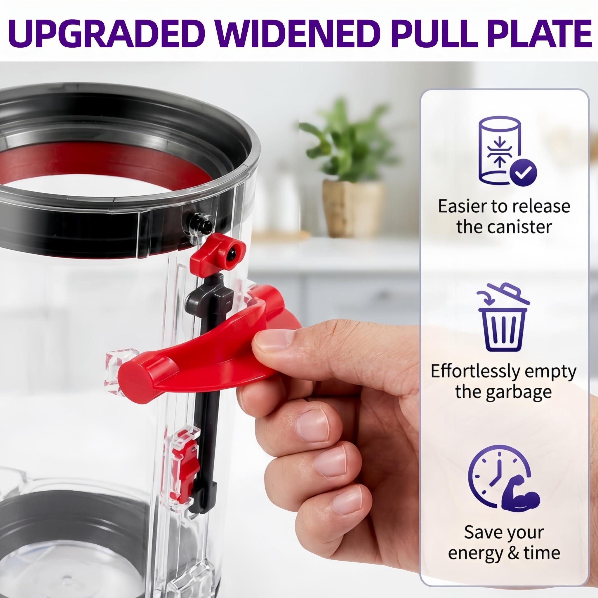 Dyson V11 V15 Dust Bin Replacement - Restore Suction -6