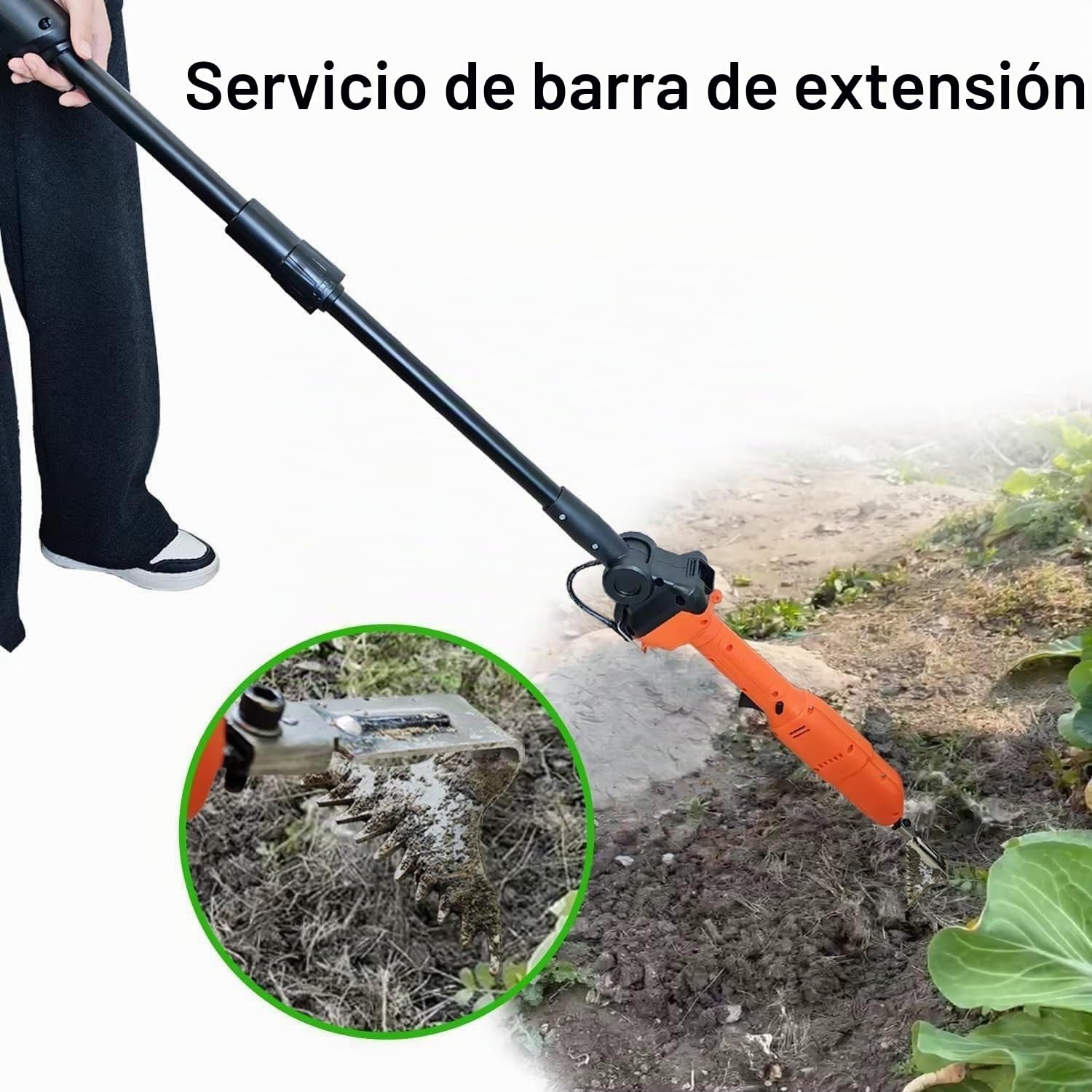 Motoazada eléctrica sin Cable,24v Rotavator eléctrico,235rpm Cultivador de Mano,para jardinería Mantenimiento del césped Excavación del Suelo Cultivo