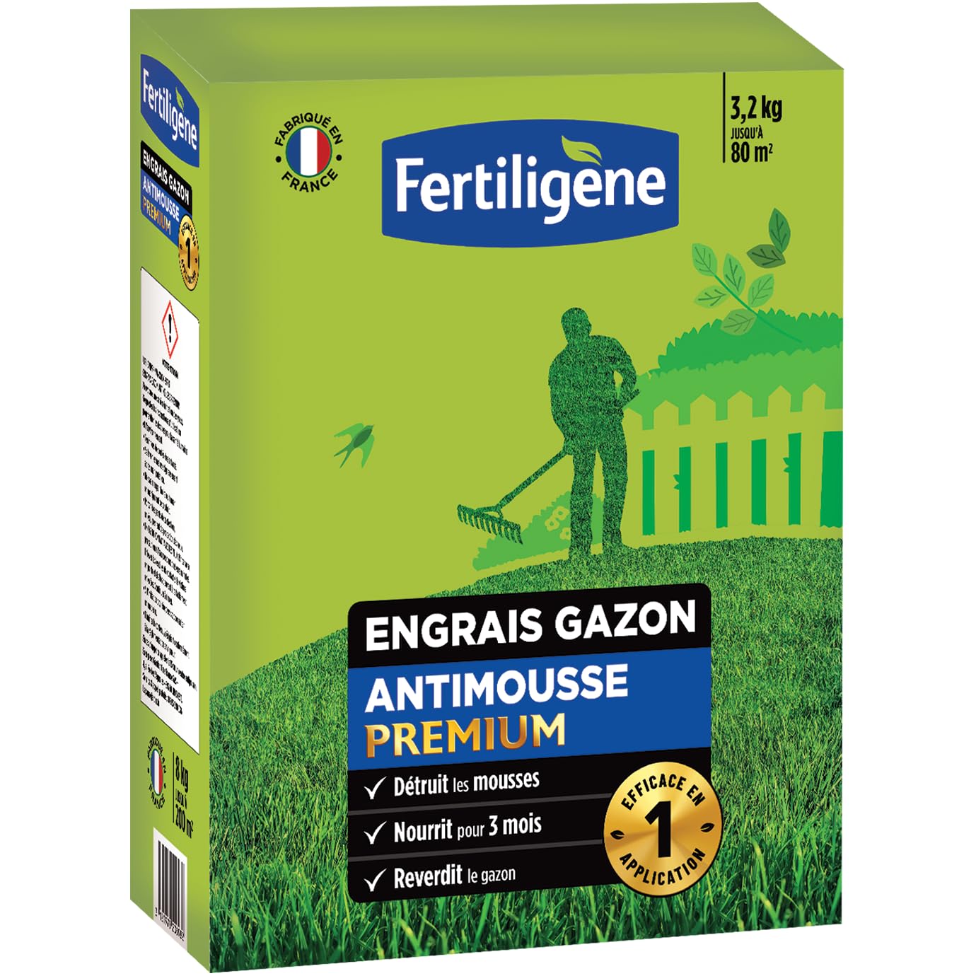 Fertiligène Engrais Gazon antimousse Premium 3,2 kg