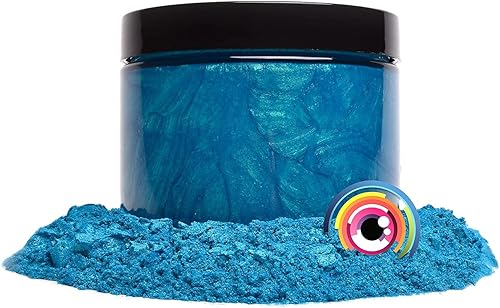Miniatura 5 de Eye Candy Pigmento en polvo de mica prémium "Sora-IRO Blue" (1.76 oz), aditivo multiusos para manualidades y manualidades  carpintería, epoxi,