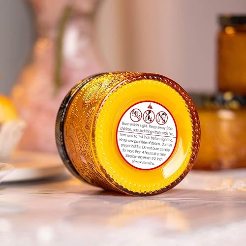 Miniatura 4 de Etiquetas de advertencia de velas grandes de 2 pulgadas con icono de prohibición, 500 piezas de calcomanías para hacer velas de cera de soja para