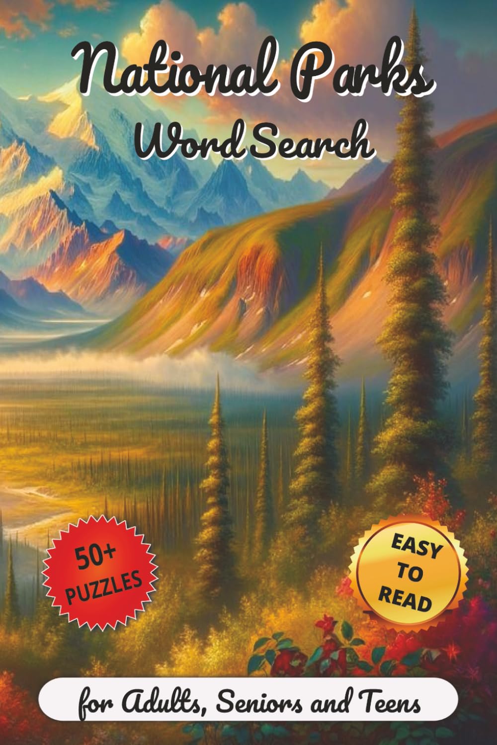 National Parks Word Search: 50+ Easy-to-Read Puzzles About the Beauty of Nature