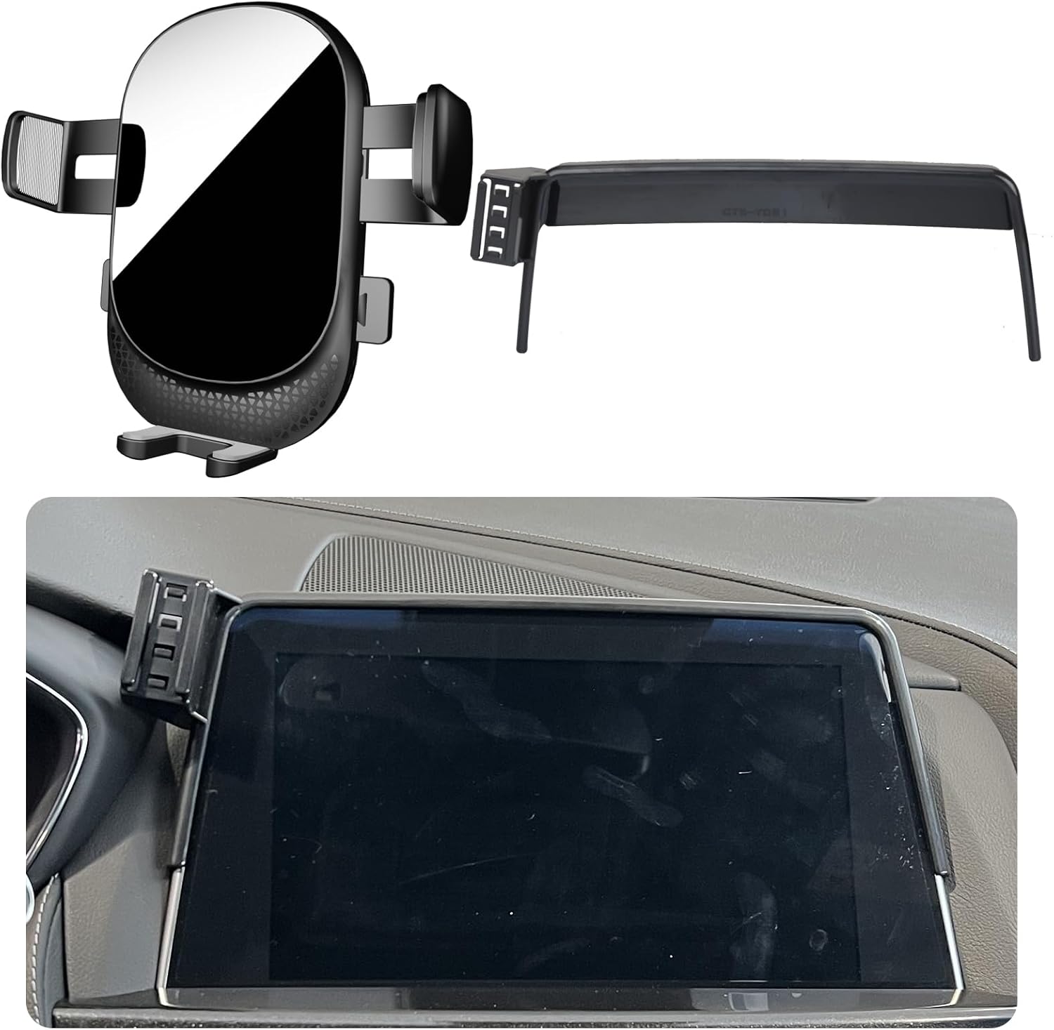 Car Phone Holder for Cadillac CT5 Auto Accessories [Only for 2020-2024 CT5 Screen Style] [Auto Lock Hands Free Cell Phone Mount Car fits for iPhone & All Smartphones]