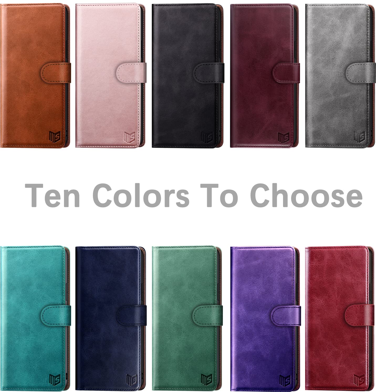 SUANPOT for Samsung Galaxy A12 Phone Case with RFID Blocking PU Leather Wallet case Card Slot Holder, Flip Full Body Shockproof Cover for Women Men for Samsung A12 case Wallet (Wine Red)