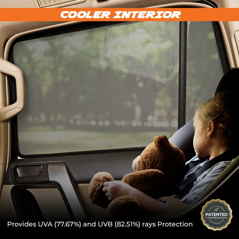 Image of Hyundai i20 Magnetic Sun Shades /Curtains - Set of 4pcs (Row A /B) Suitable for i20 2023 Onwards