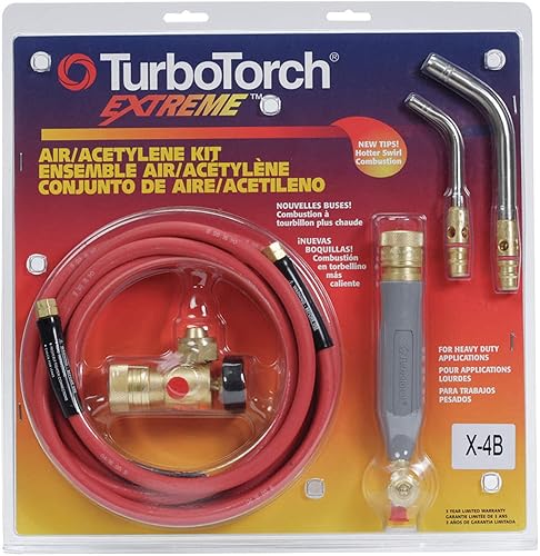 Kits de acetileno Swirl Air - x-4b a/c y kit de refrig/tamaño 5 y 14 puntas