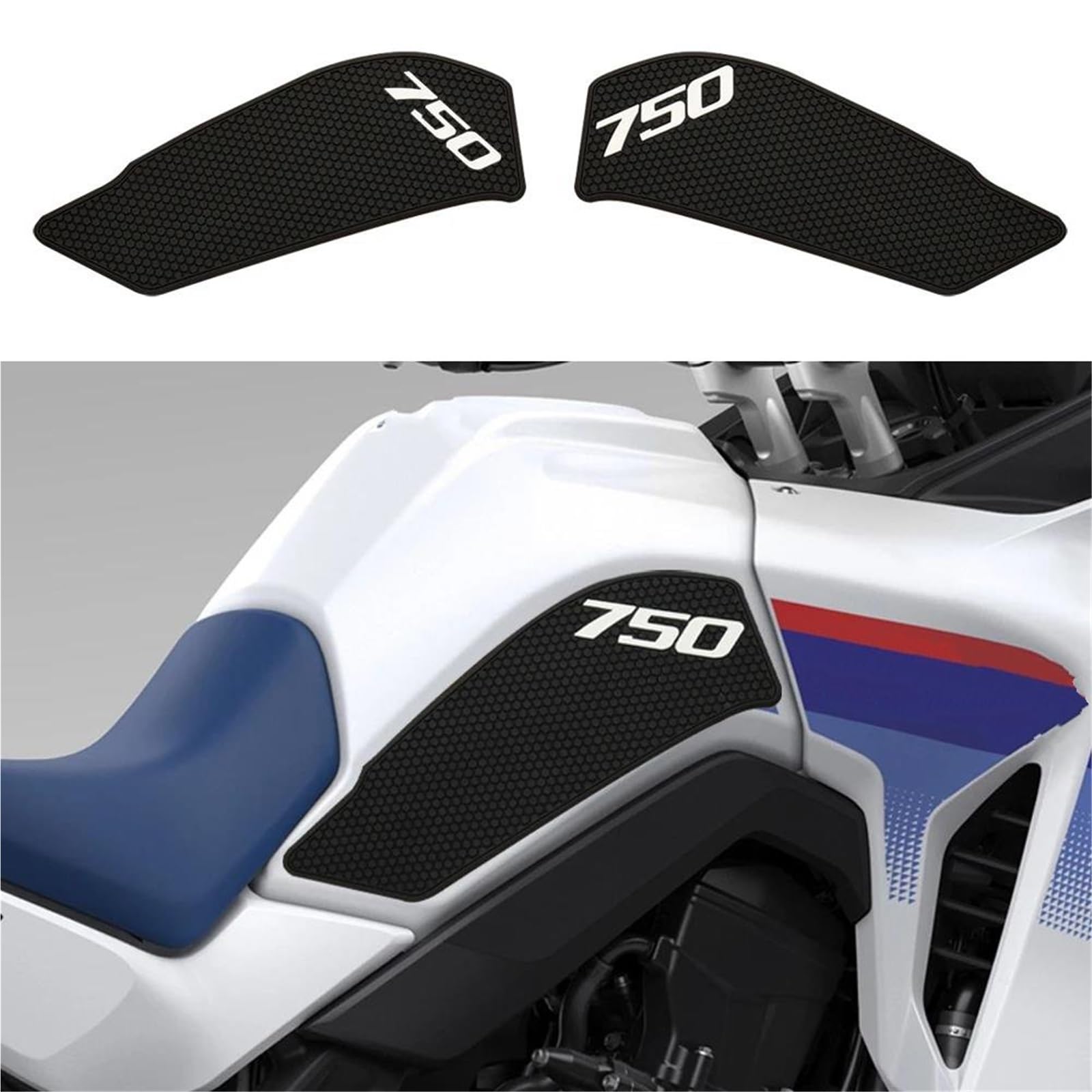 Decorar Adhesivo Lateral Antideslizante para Depósito Combustible De Motocicleta Impermeable Goma para XL750 para Transalp 2023