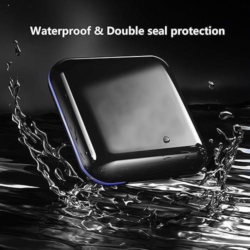 Miniatura 4 de MOODKEY Pastillero pequeño impermeable, pastillero de viaje, portátil, diario, pastillero para bolso, 4 compartimentos, organizador compacto de