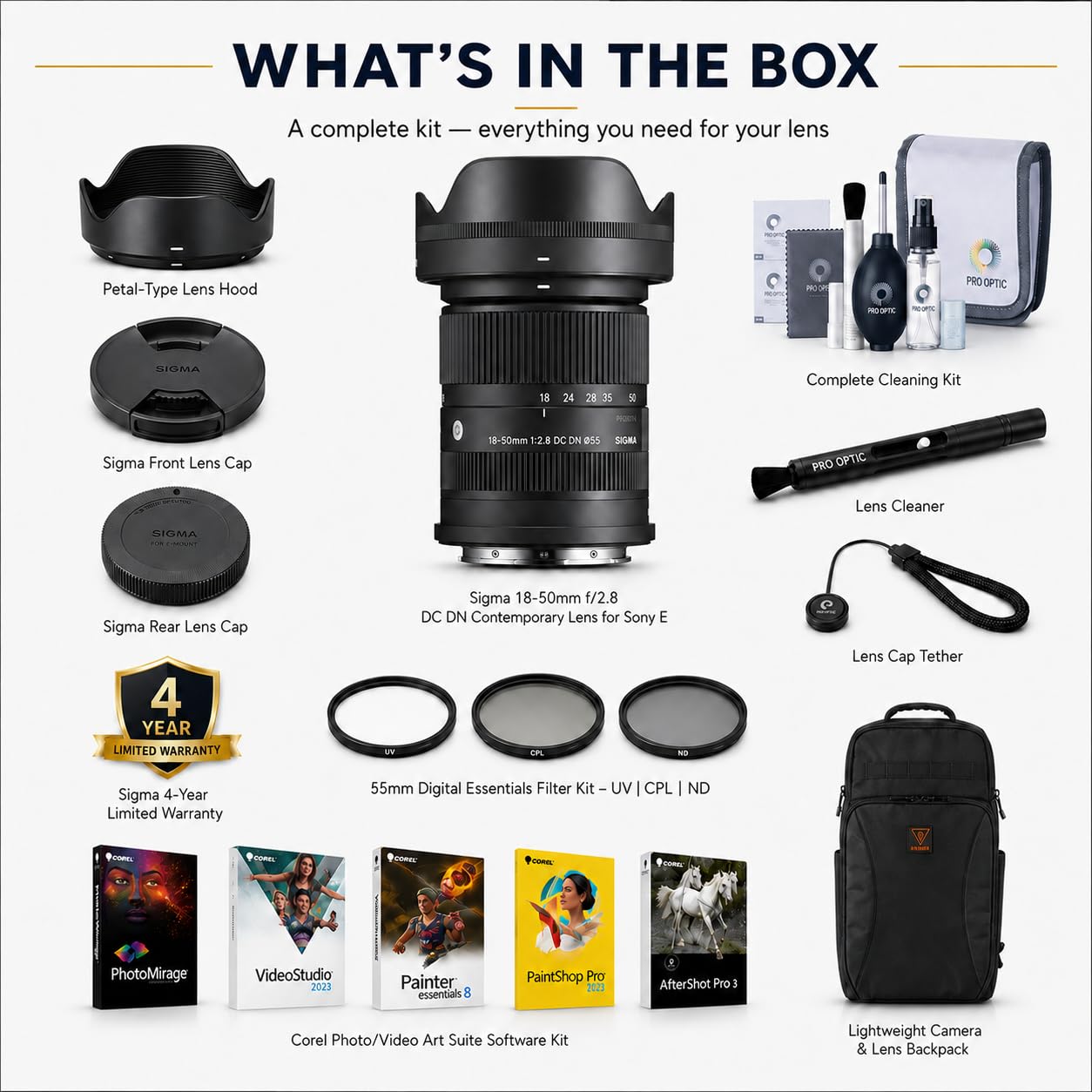 Amazon.com: Sigma 18-50mm f/2.8 DC DN Contemporary Lens for Sony E