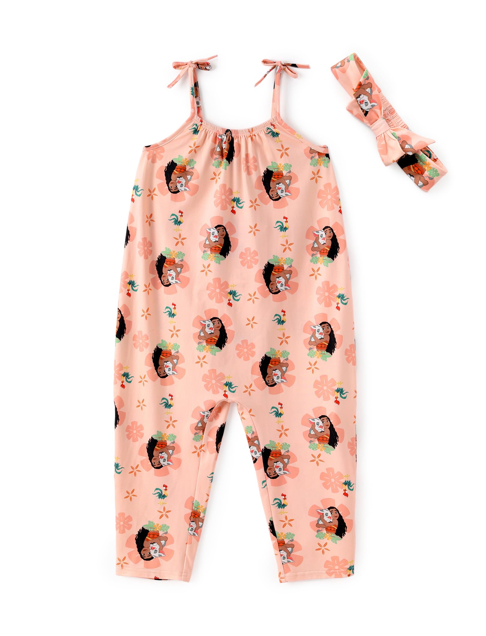 Disney Frozen Elsa Princess Minnie Stitch Marie Girls Romper with Bow Tie Strap and Headband Cute Jumpsuit for Baby &amp; Toddler