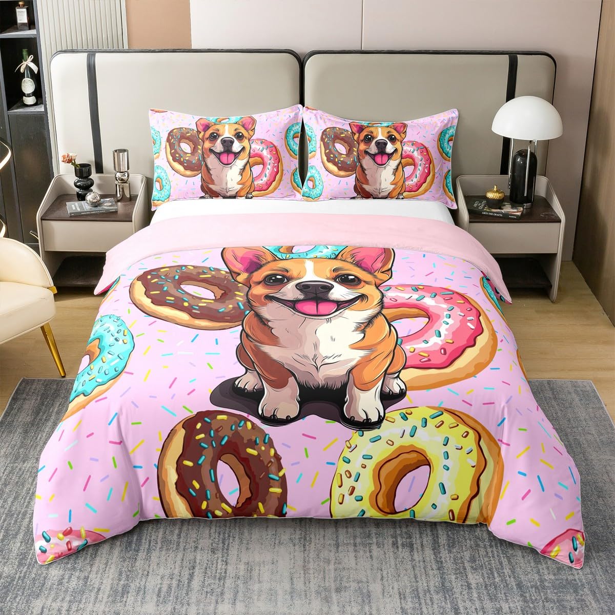 Housse de couette 140x200 chiot pour créer un cocon de douceur dans une chambre d'enfant