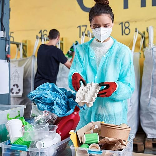 Miniatura 4 de KAYGO KG11P - Guantes de seguridad con revestimiento de poliuretano, tejido sin costuras, agarre suave en palma y dedos, para trabajo general,