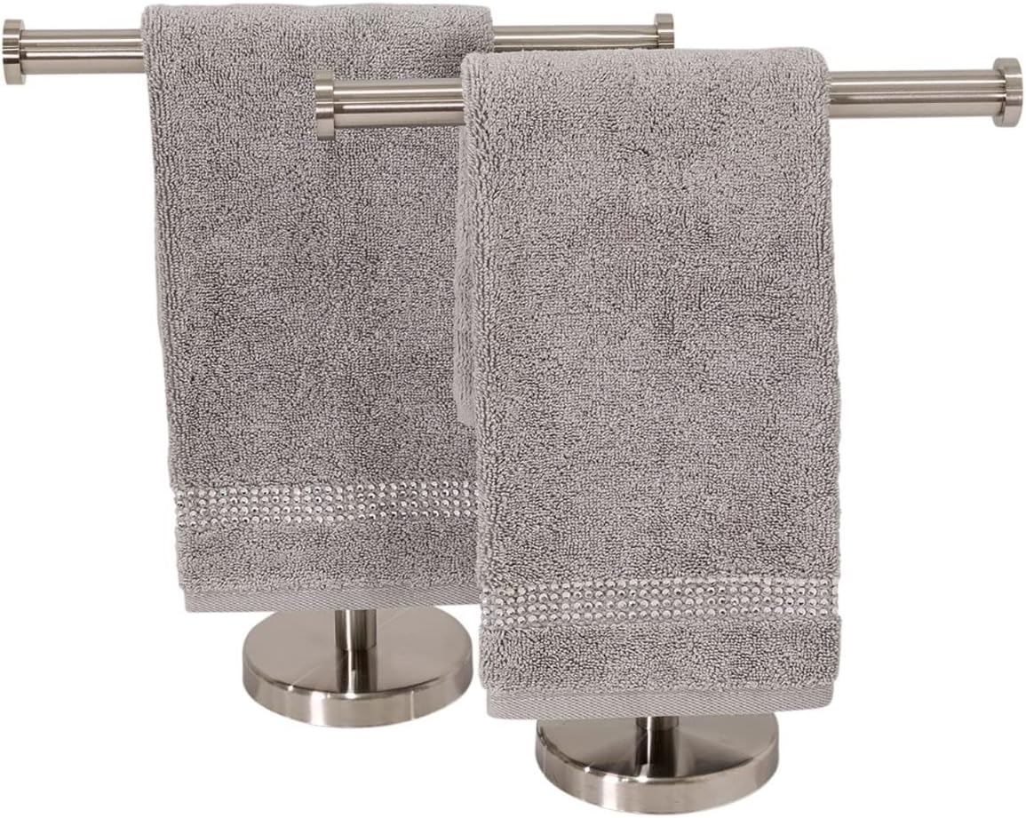 Sparkles Home Stripe Fingertip Towels Set Premium Quality Extra