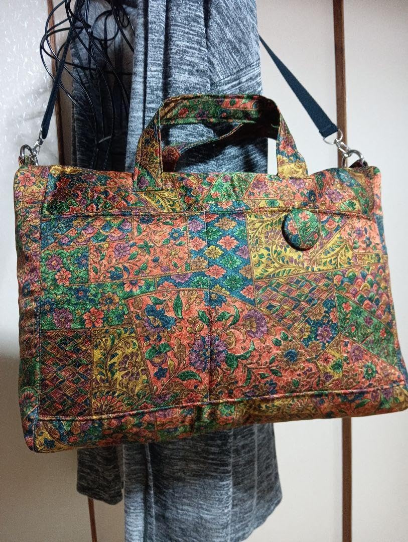 X-18 帯バック Amazon.co.jp: 着物リメイクバッグショルダー＆トートバッグ