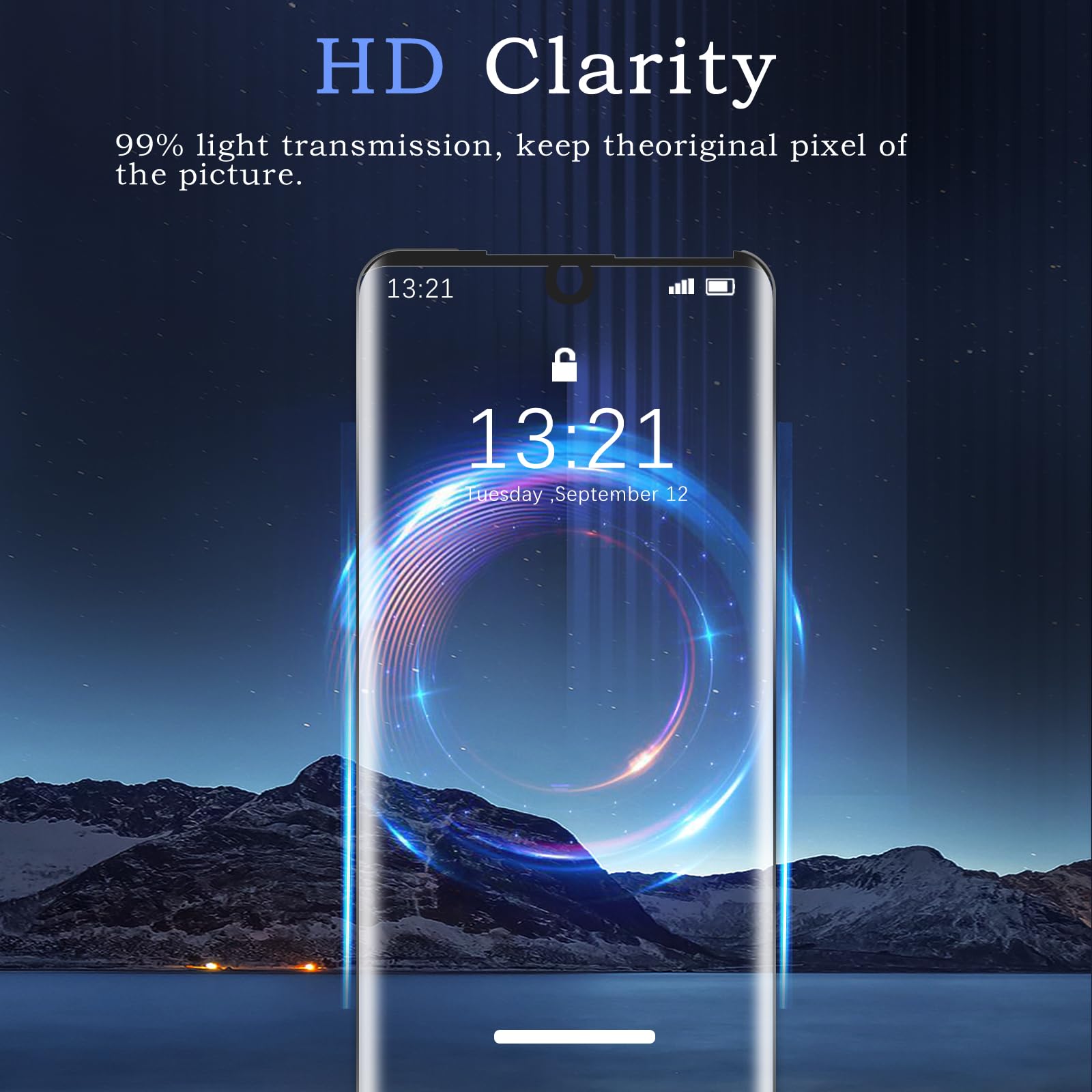 2 Pezzi Pellicola Vetro Temperato per LG Velvet/LG G9, 3D Curved Edge to Edge, Durezza 9H, Antiurto Antigraffio, Senza Bolle, Facile Installazione
