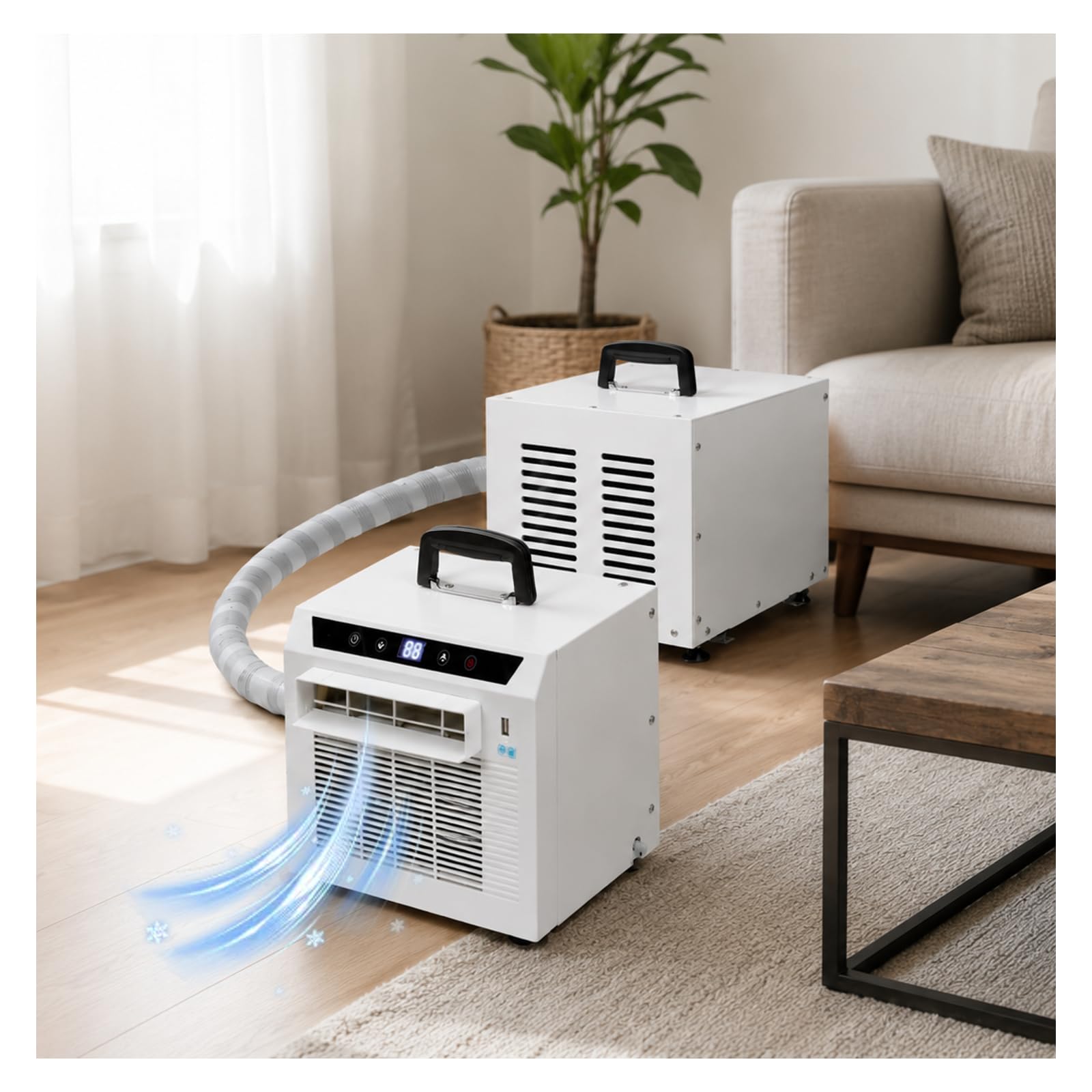 KUSOLE 3,000 BTU Portable Split-System Air Conditioner 1.5-meterpipe