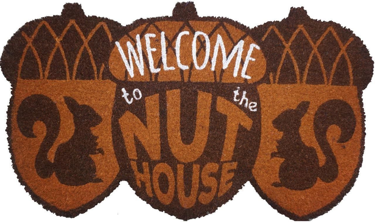 Briarwood Lane Welcome to The Nuthouse Humor Natural Fiber Coir Doormat