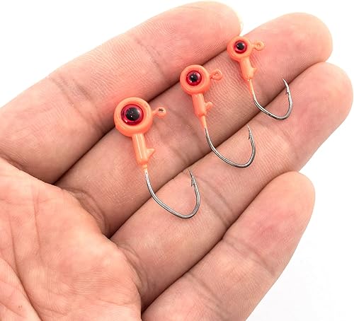 Miniatura 7 de Dr.Fish Crappie Jig 3D Ojos Pesca Jig Cabeza de Agua Dulce Crappie Trucha Panfish Gancho Bass Pesca Señuelo 132oz 116oz 18oz