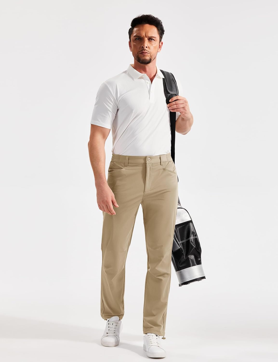 TACVASEN Men's Lightweight Pants Quick Dry Water Resistant Stretchy Work Golf Pants for Casual Outdoor - Image 3