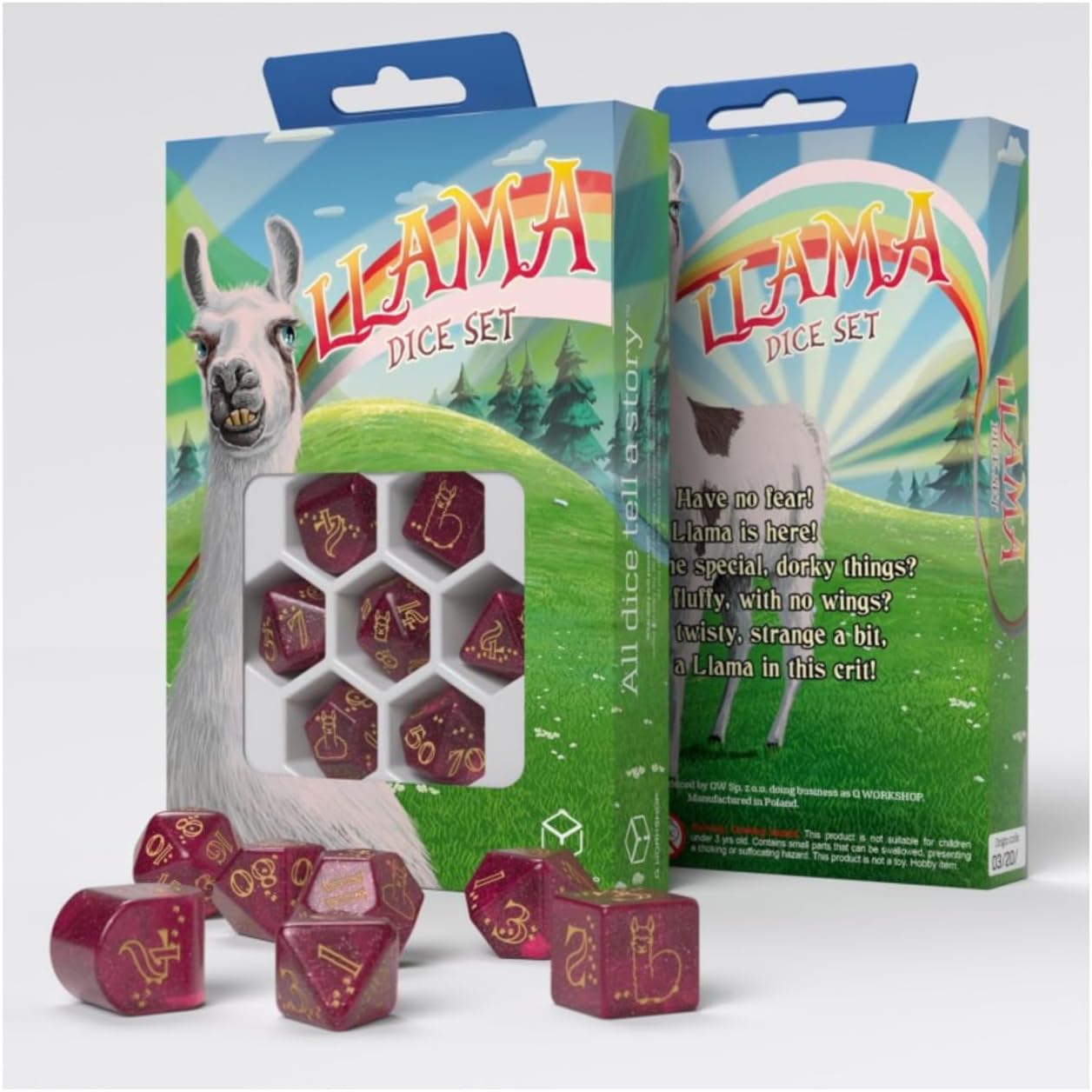 Llama Dice Set Puffy