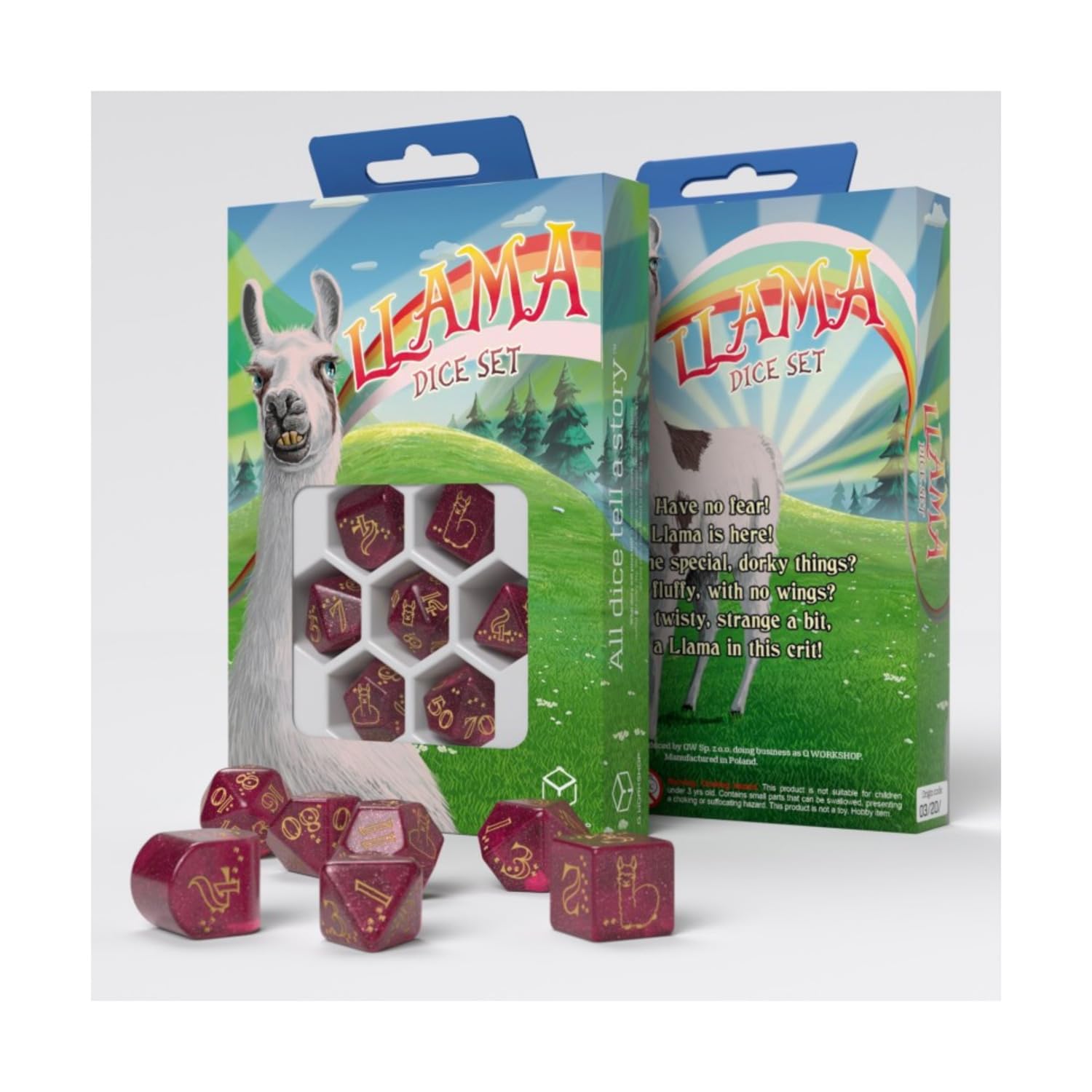 Llama Dice Set Puffy