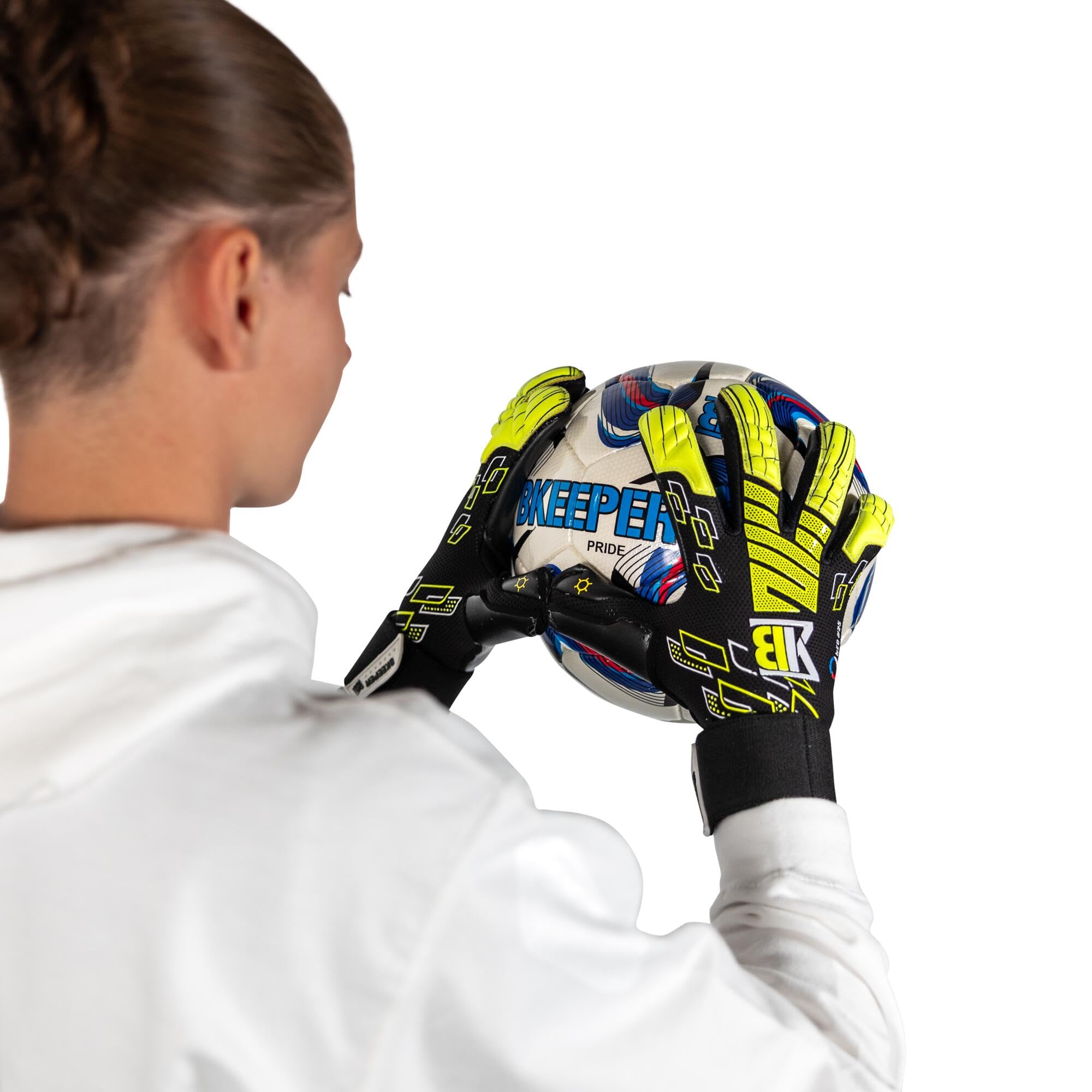 Gants de Gardien Neo #25 Black, Tailles 6 à 11, Noir, Coupe Roll-Négative, pour Adultes, Mousse Contact