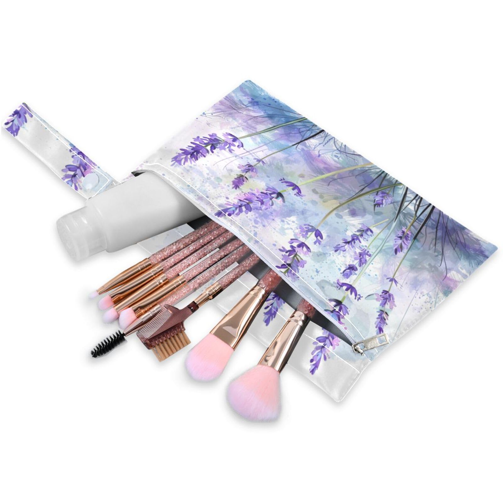 Coikll Wet Dry Bags for Cloth Diaper 2 Pack Waterproof Yoga Gym Bag for Swimsuit Wet Clothes Baby Items-?Purple Lavender?