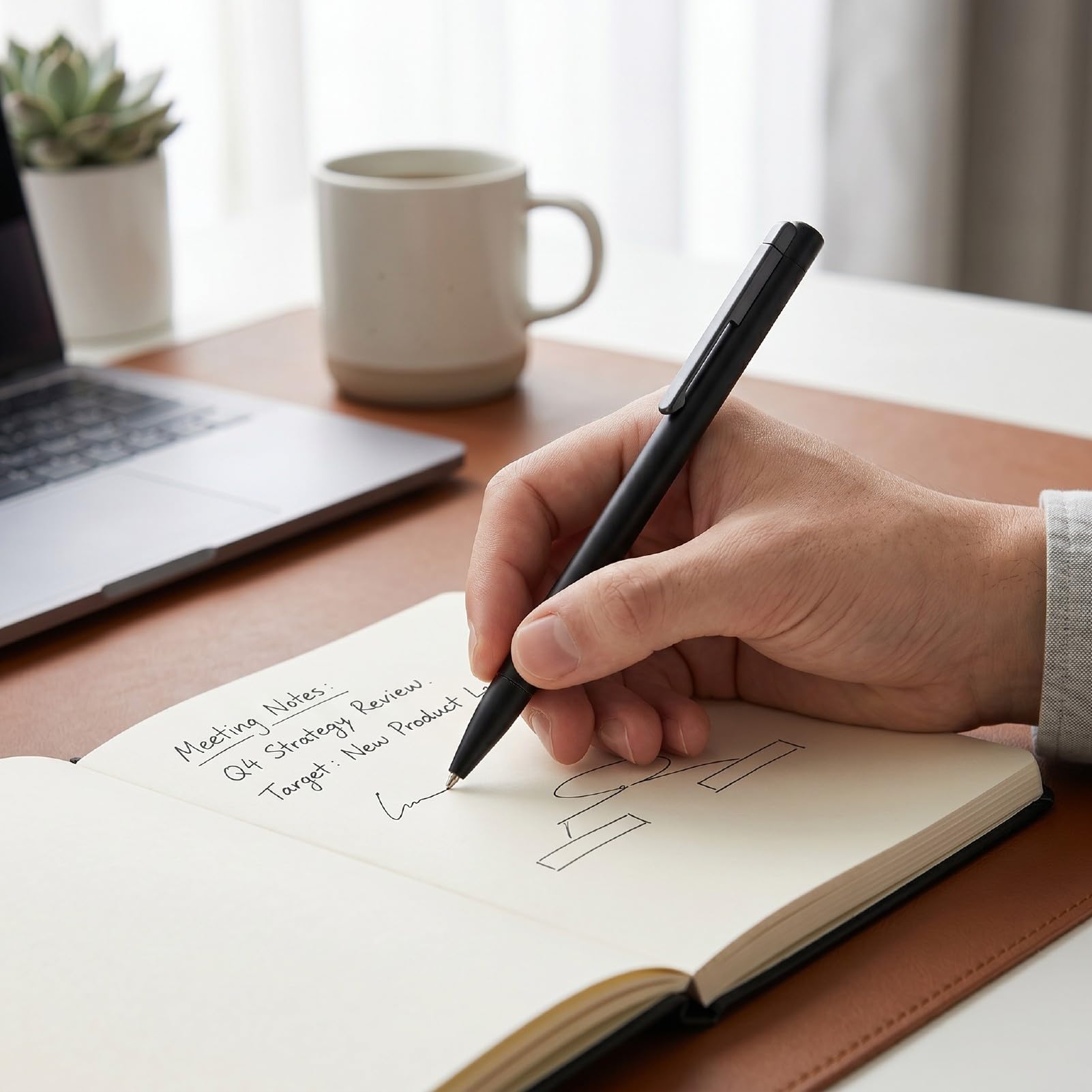 Sprachaufzeichnungsstift, AI Smart Pen mit APP-Steuerung für Texttranskription in Echtzeit, 25-Stunden-, Typ-C-Aufladung, Sprachaktiviert, Ergonomischer Griff für Vorlesungen, (16GB)