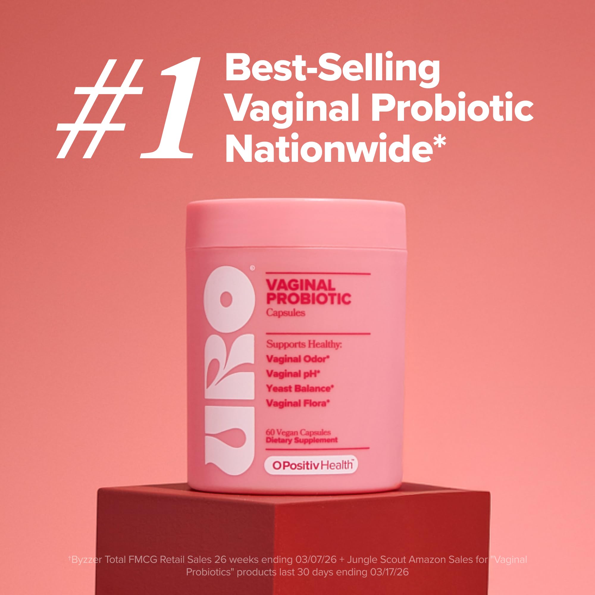 O Positiv URO - Probióticos vaginales para mujeres, equilibrio de pH con prebióticos y Lactobacillus, suplemento de salud vaginal, promueve el olor y la flora vaginales saludables, 60 unidades 8