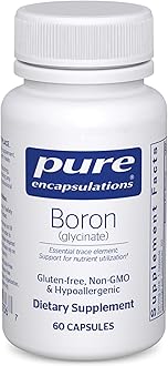 Pure Encapsulations Boron (Glycinate) | Supplement for Hormone Balance, Bone Strength and Health, Connective Tissue, and Nutrient Metabolism* | 60 Capsules