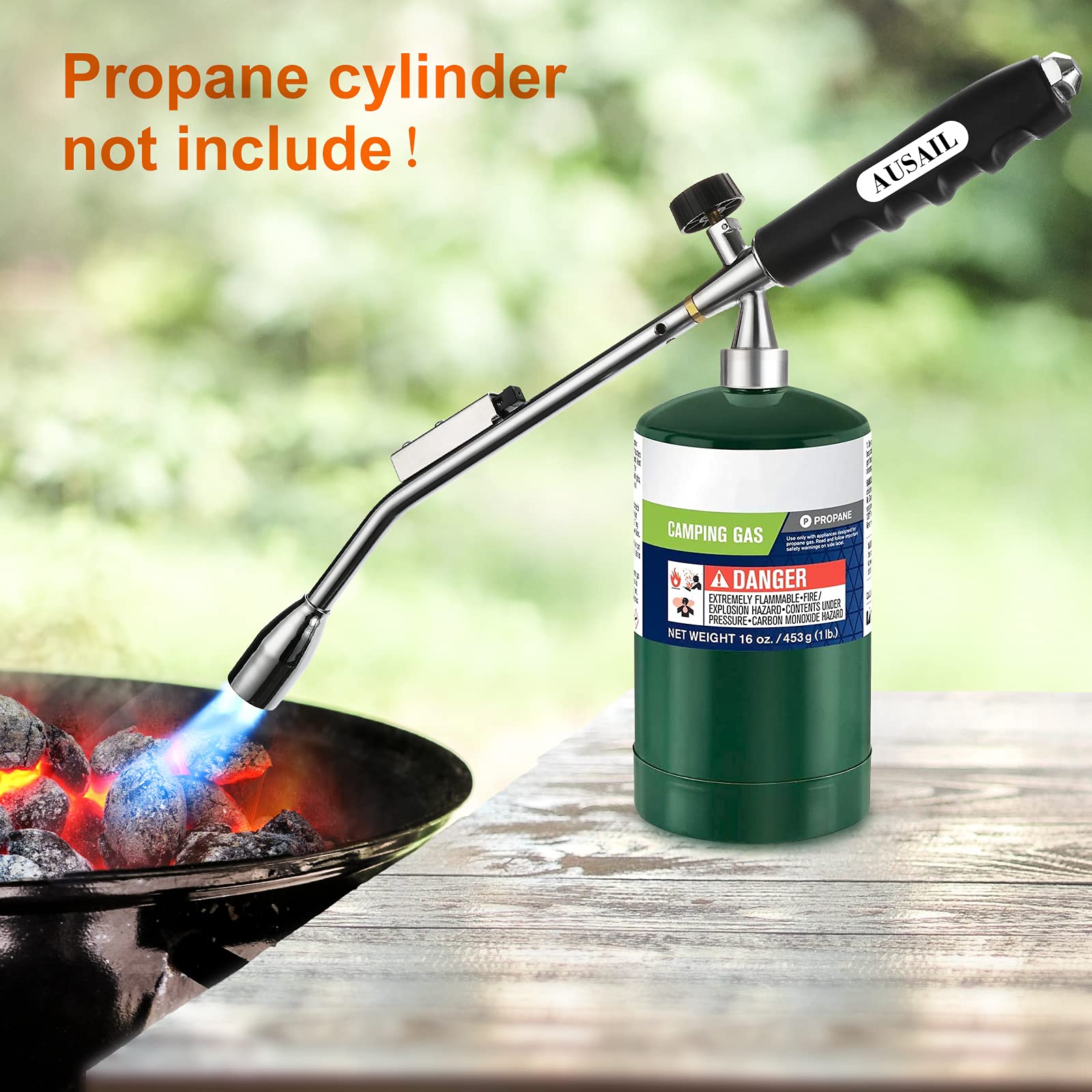 Buy Grill Torch Charcoal Starter, Propane Charcoal Lighter 30,000BTU