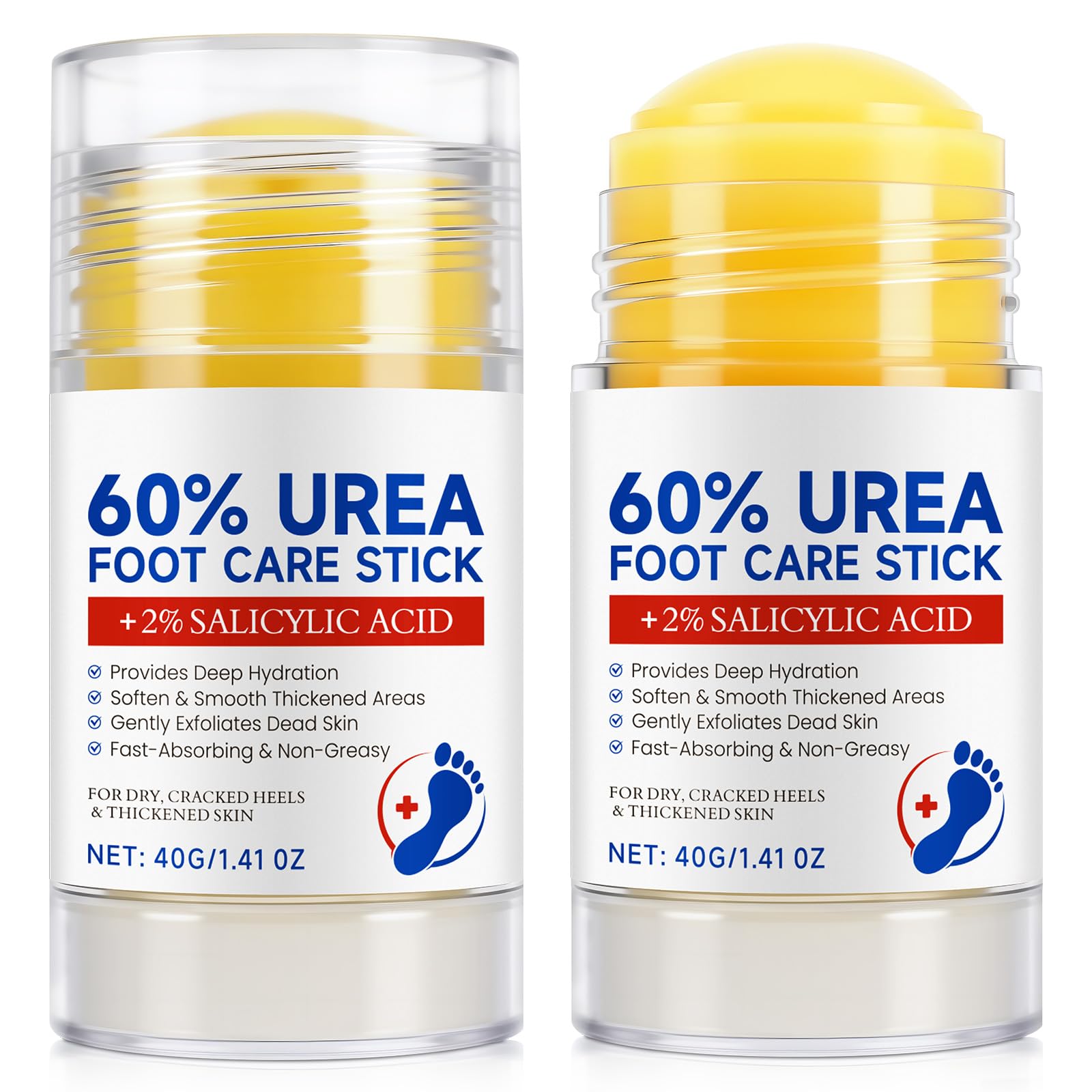 Foot Cream with Urea 60 Percent 2PCS, Cracked Heel Repair Cream