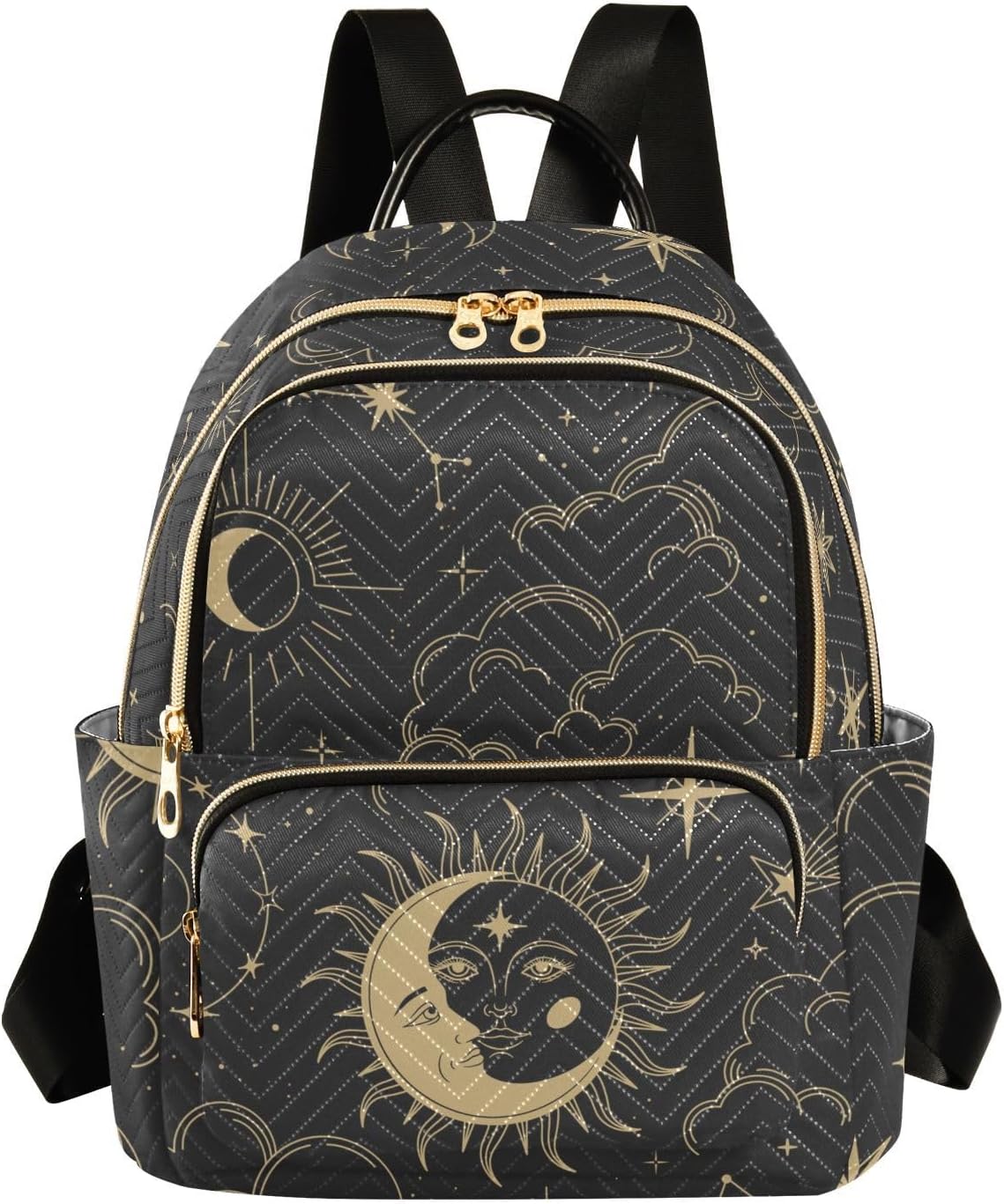 ALAZA Owl Print Boho Ethnic Mini Backpack Purse for Women Travel Bag Fashion Daypack Back Pack Shoulder Bag