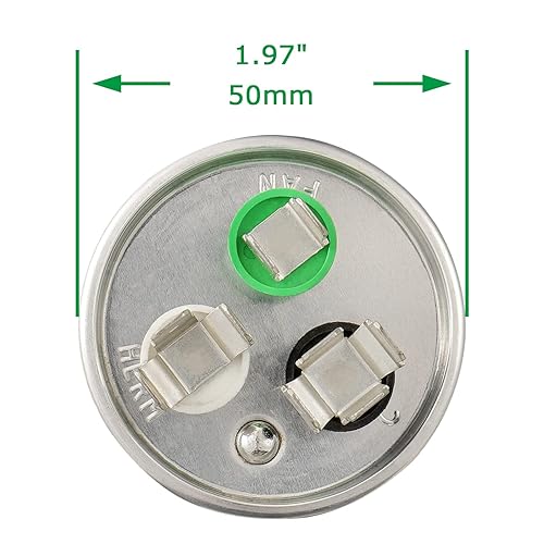 Miniatura 2 de SIGANDG 30+5 MFD 305 uF 370 o 440 voltios CBB65B Condensador para funcionamiento del motor de CA, condensador recto frío, bomba de calor, aire