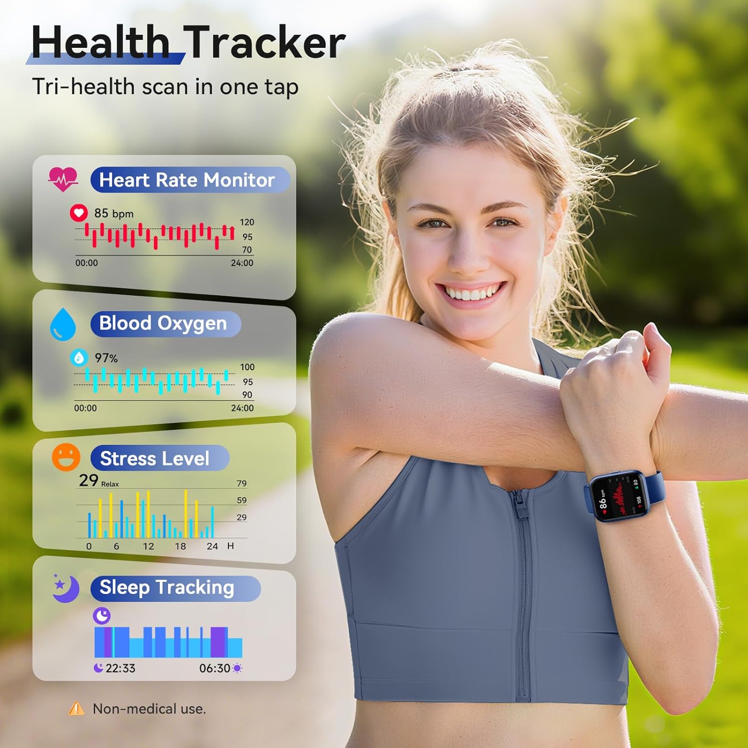 smart watches for men (android & iphones), 1.85" hd alexa built-in smart wacth with heart rate monitor, sleep/step tracker, 120+ sport modes fitness tracker watch for women, ip68 waterproof watch 1.85 blue dark