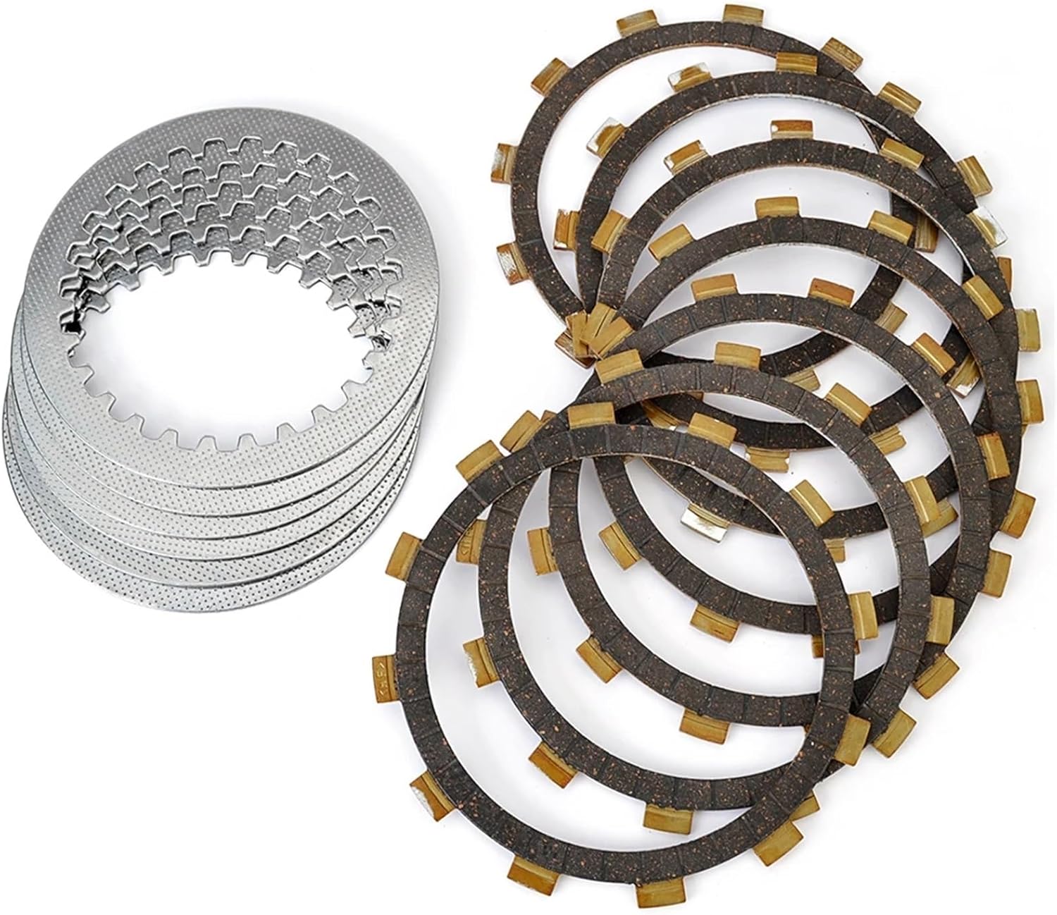 Friction Clutch Plates Discs Compatible with Yamaha YFM400F Big Bear 400 4WD Hunter IRS Exploring Buckmaster YFM350FX Wolverine 350 4WD