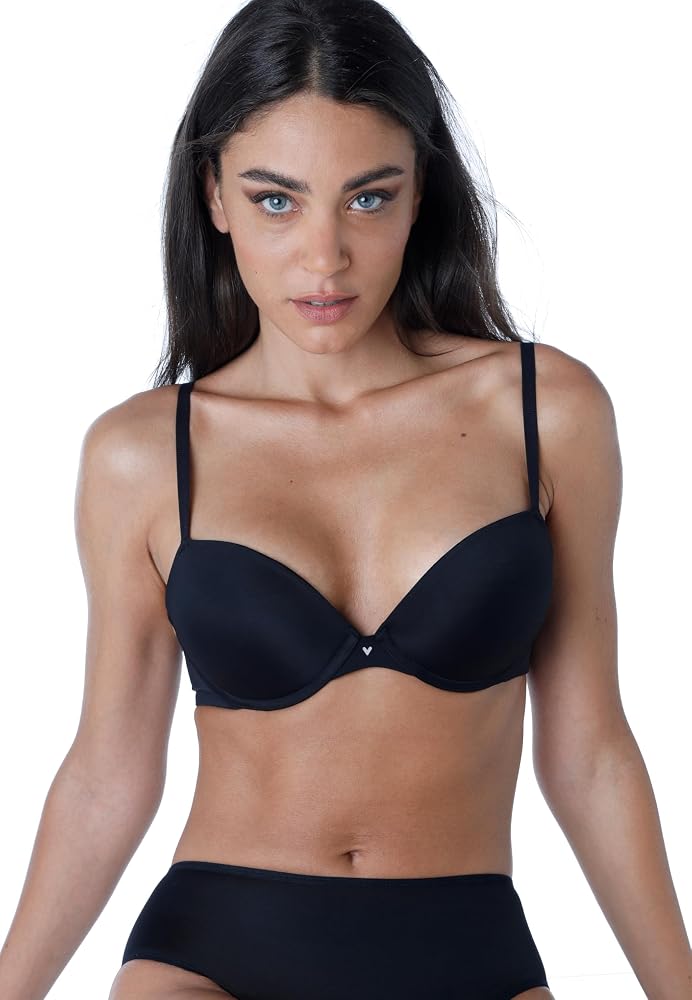 Reggiseno Push-up Extra Support 110679 Da Donna - Coppe Imbottite Removibili, Spalline Regolabili, Senza Ferretto, Morbido E Traspirante