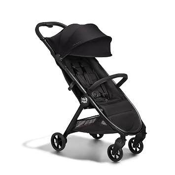 Baby Jogger City Tour 2 Ultra-Compact Carry-On Approved Travel Stroller with Belly-Bar, Lightweight Baby Stroller with Easy One-Step Fold, Baby Travel Essential, Eco Black